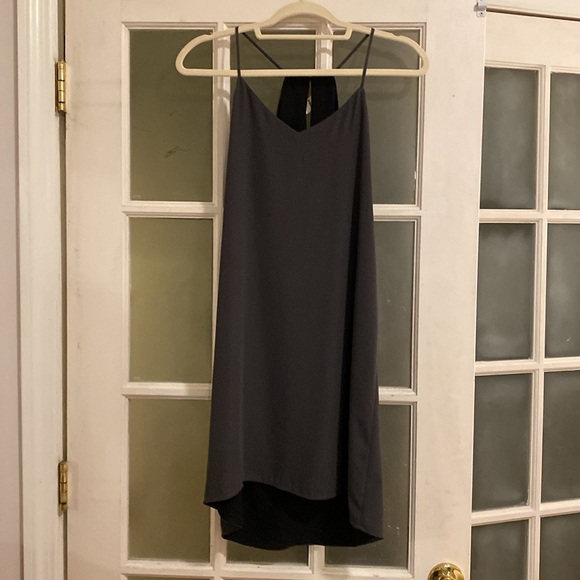 Express Chiffon Reversible High Low Dress - Picture 3 of 5